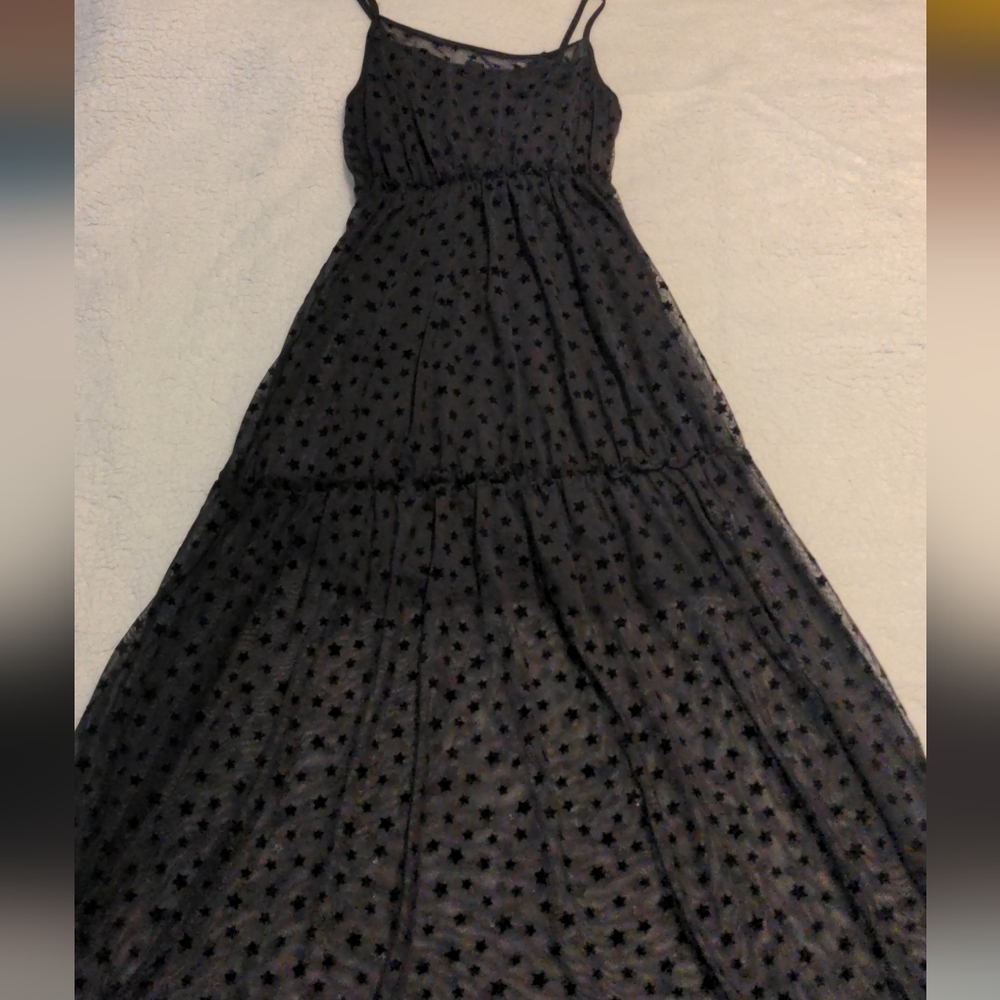 Luna Chix black sheer with velvet stars